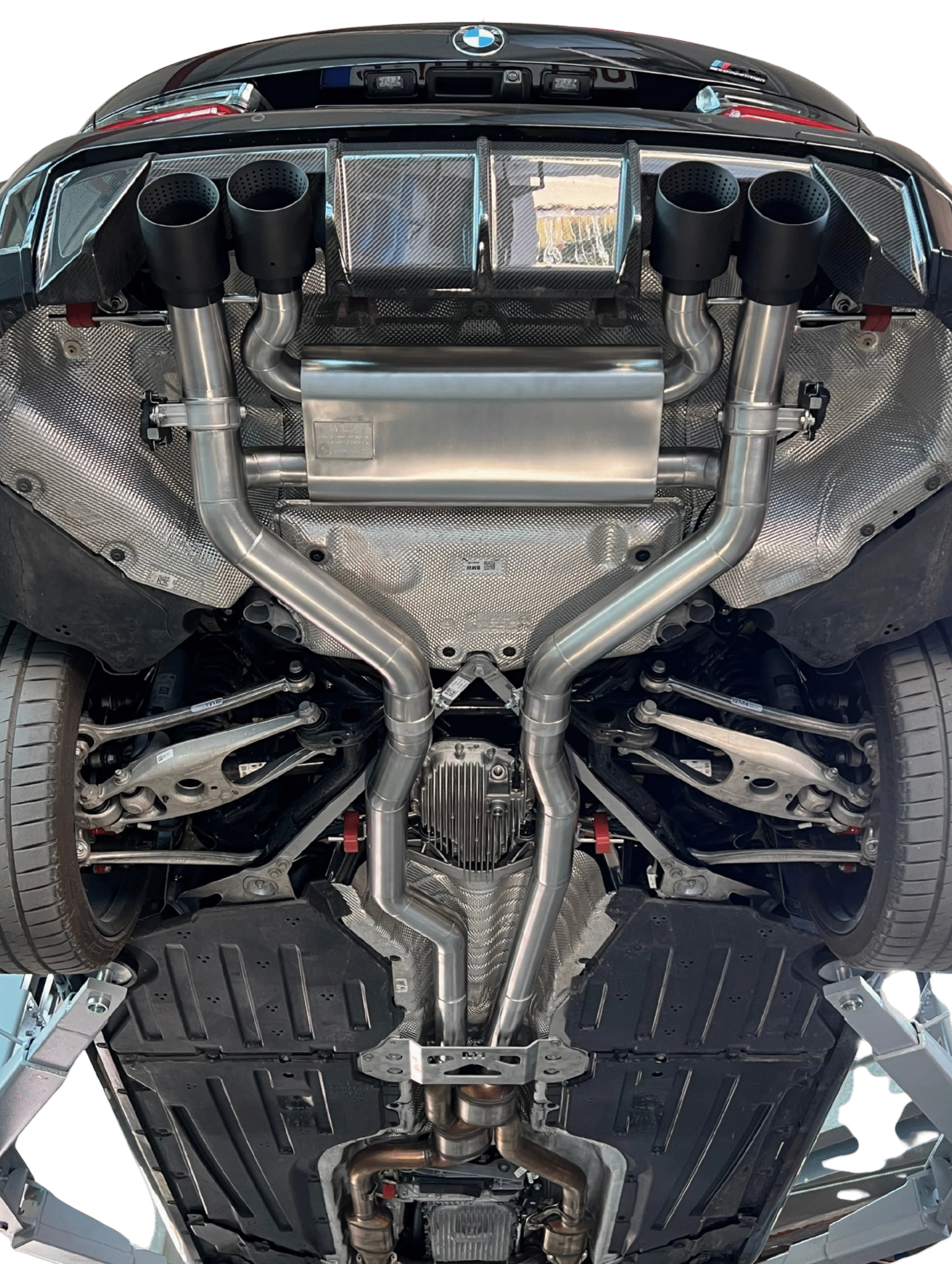 STREETPARTS E-Mærket Custom 3" Catback m. Spjælde til M3 G80/G81-M4 G82/G83