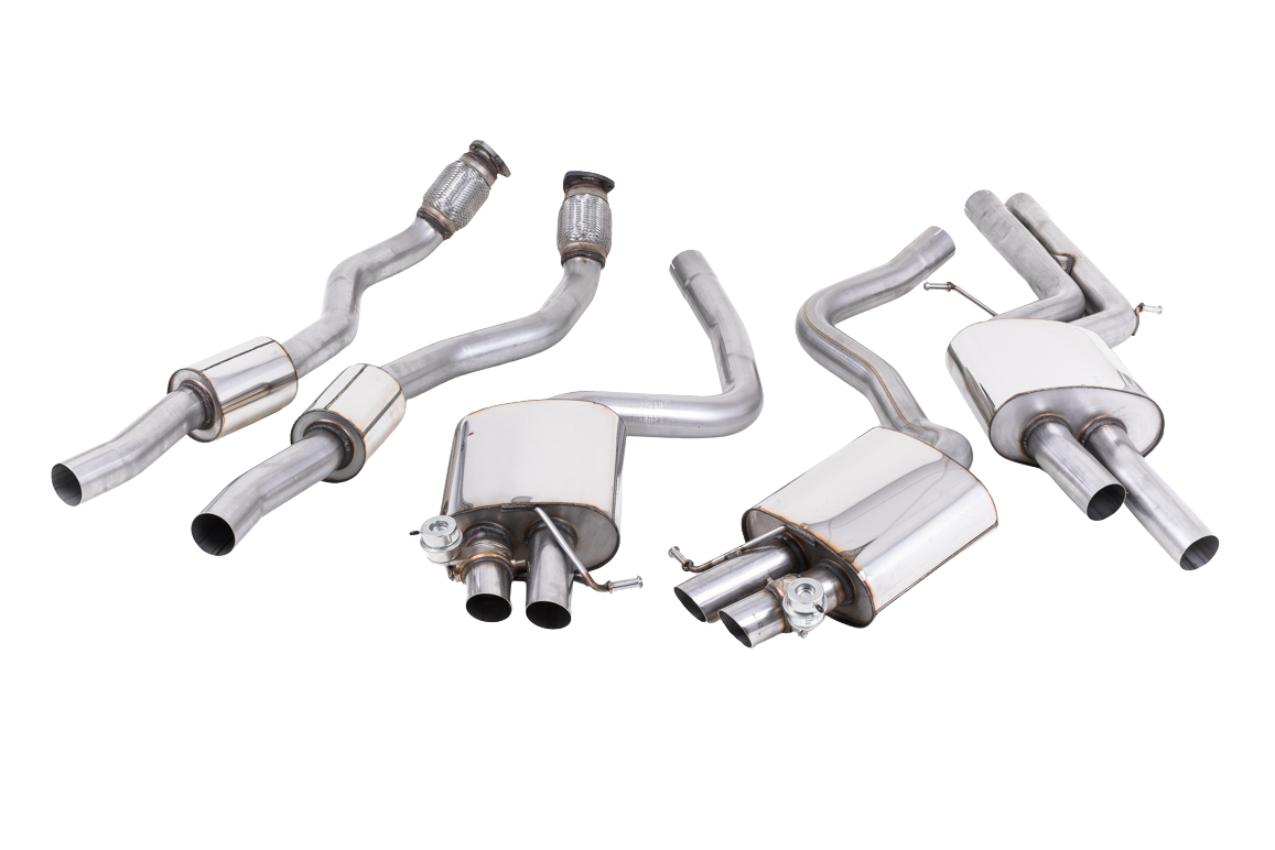 ECE Godkendt MILLTEK Catback til Audi RS4 B8 4.2 V8