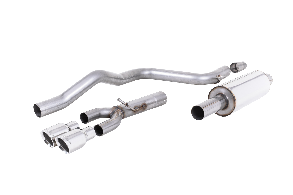 ECE Godkendt MILLTEK Catback til Leon 5F Hatchback 2.0 TDI 150HK m. Bagbro