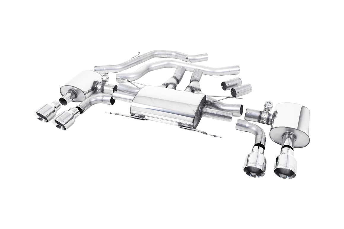 ECE Godkendt MILLTEK Catback til Gulia Quadrifoglio 2.9 V6 Bi-Turbo Non-OPF